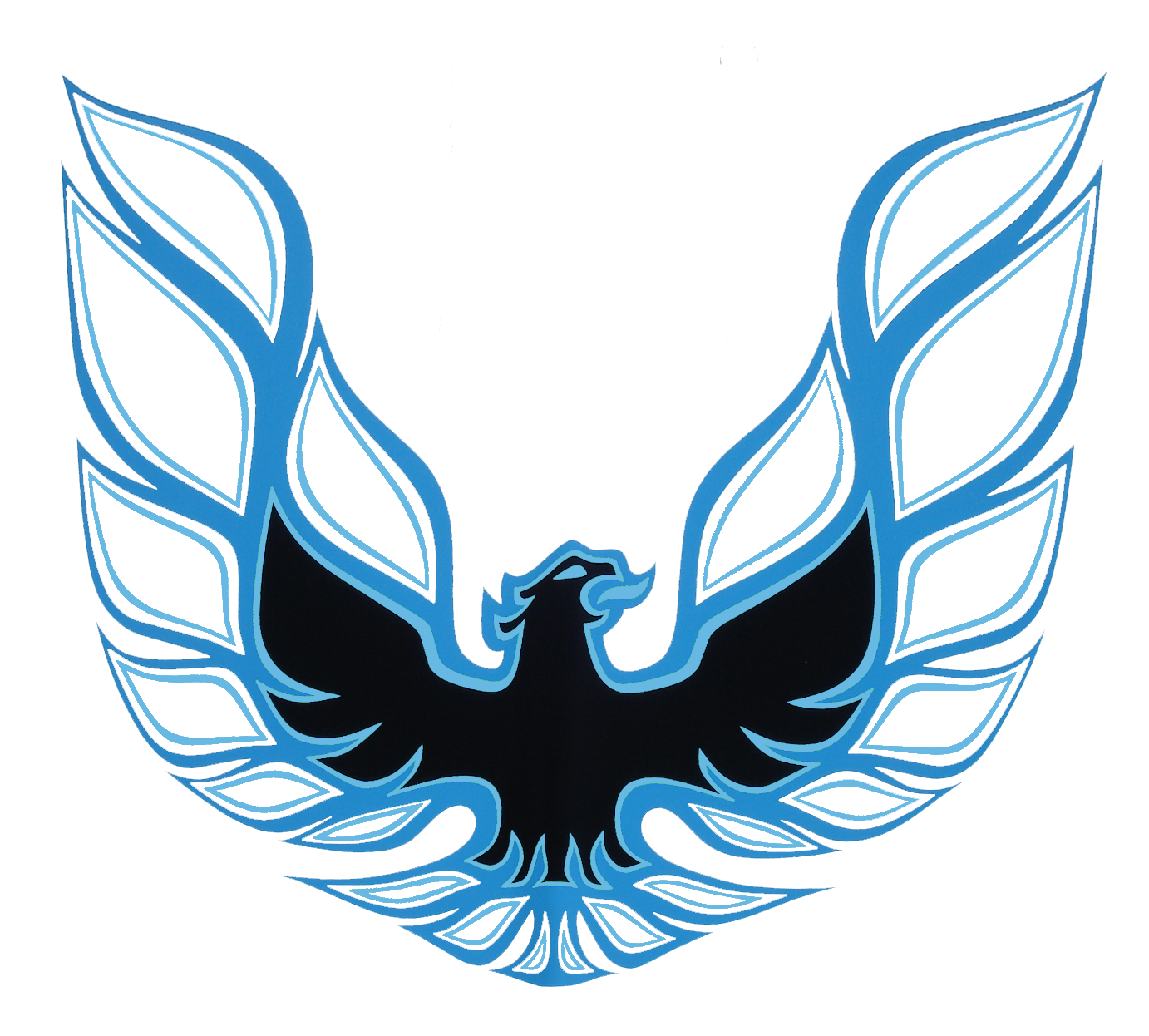 The Blue Trans Am hood bird was introduced in 1973 this decal was used only on White and Blue Trans Ams through 1975